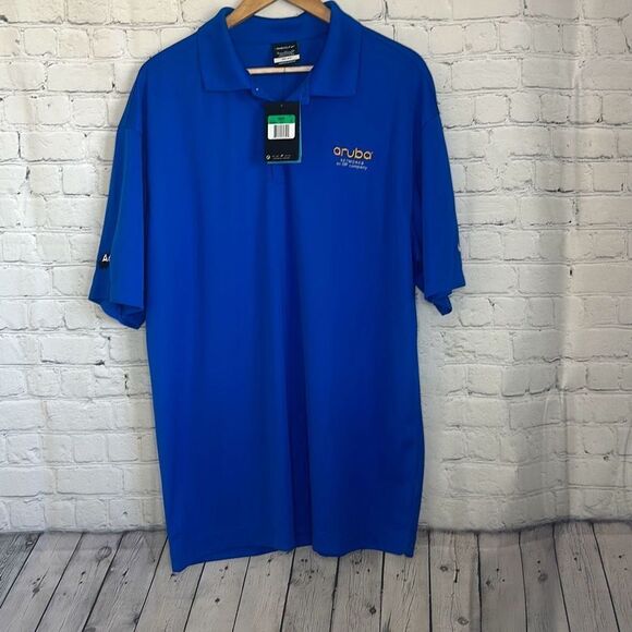 Nike Golf Mens Royal Blue Short Sleeve Polo Shirt size XL New Dri Fit - Picture 1 of 10